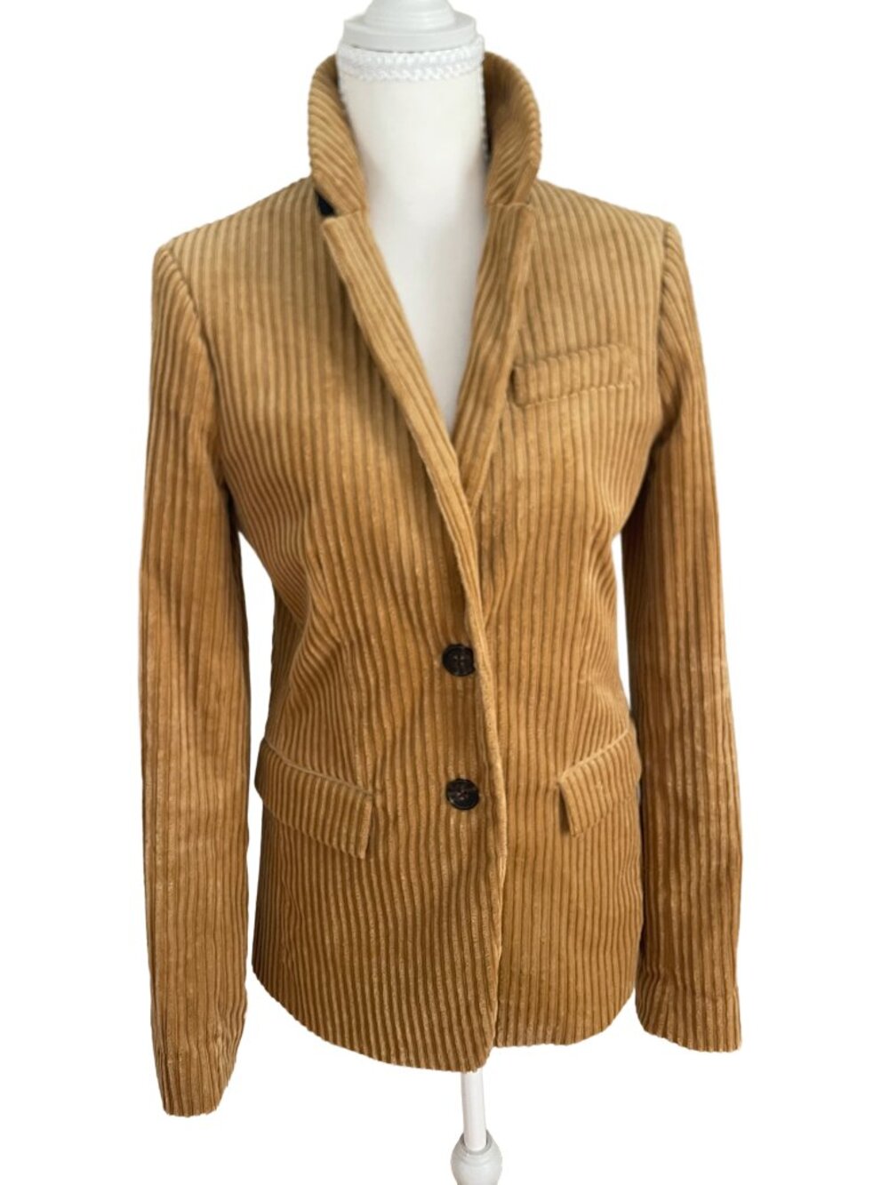 J. Crew Camel Wide Wale Corduroy Blazer Jacket 4 Tall Preppy Fall